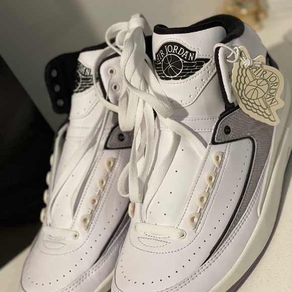 NIKE Air Jordan 2 Python Rare Retro Authentic White Grey High - Picture 2 of 6